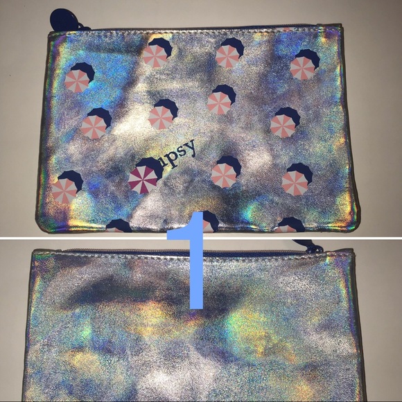 💋 IPSY Makeup Bag Set (Silver Tones) - Picture 2 of 3